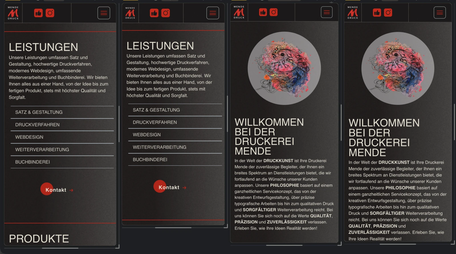 Mobile-Ansicht – Screenshot