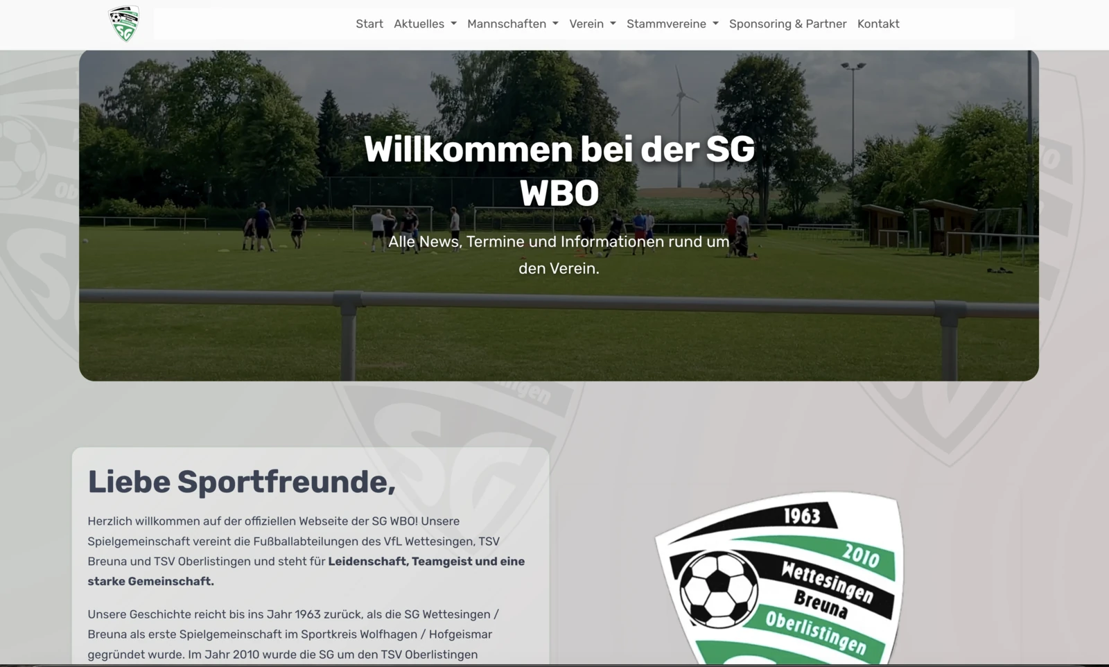 SG-WBO Startseite
